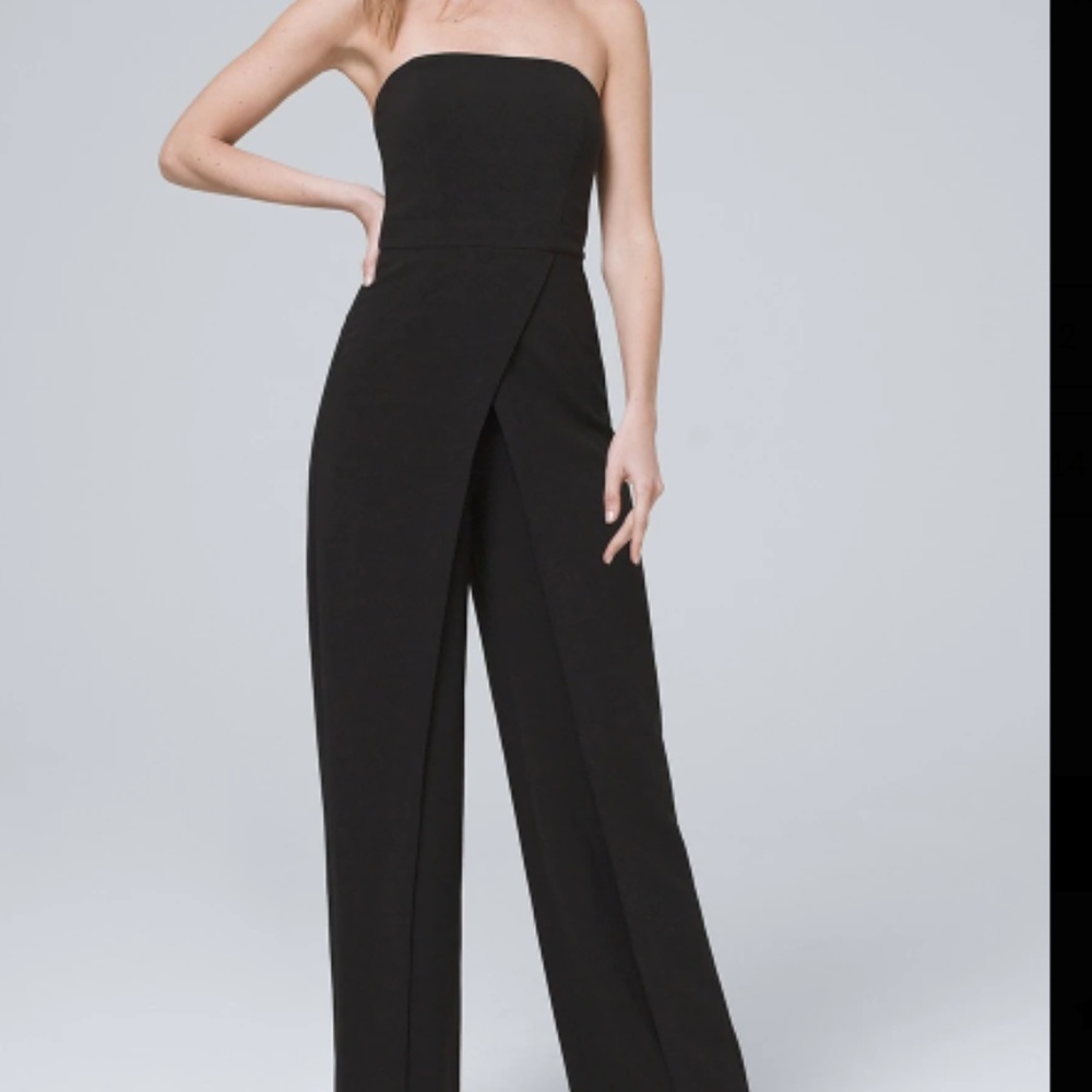 White House Black Market Wide Leg Jumpsuit sz 12